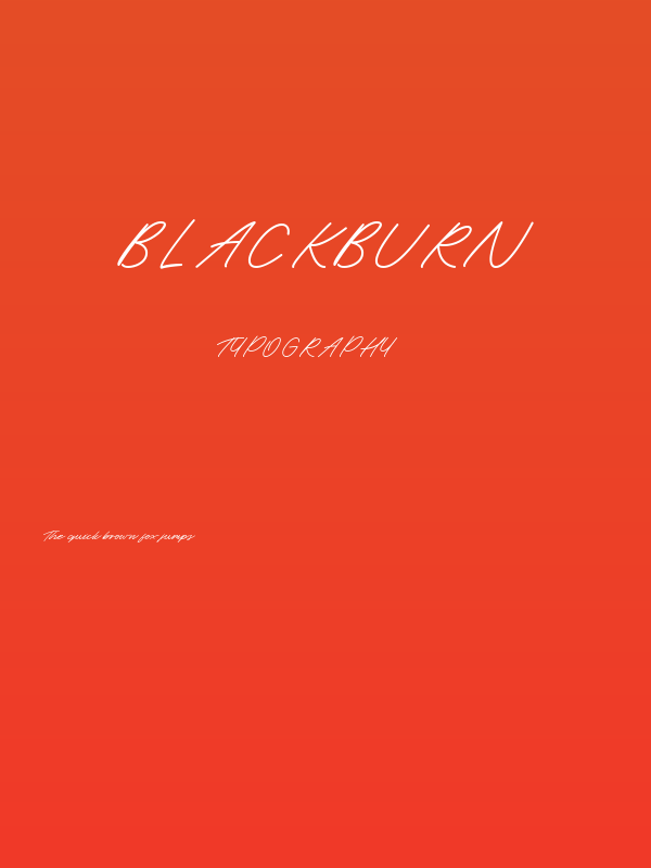 Blackburn Poster