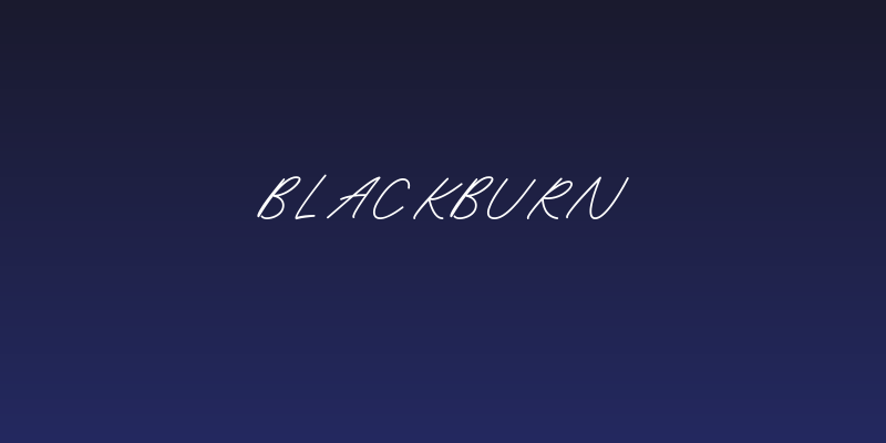 Blackburn Social Header