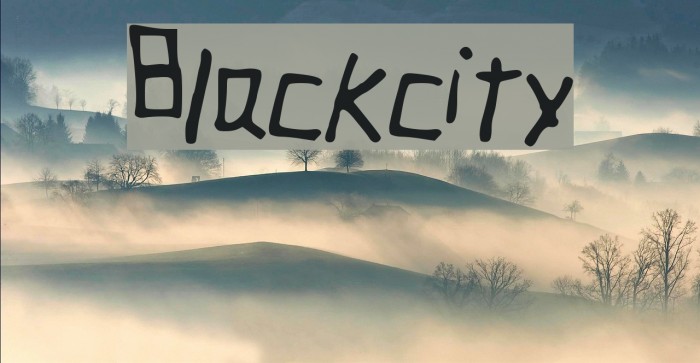 Blackcity Font examples