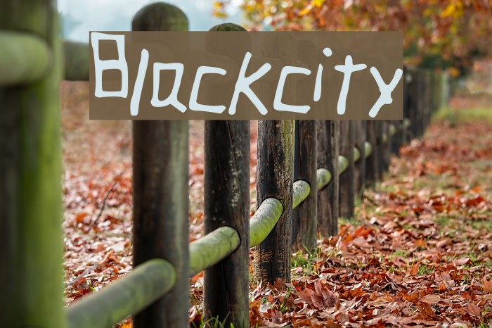 Blackcity Font examples