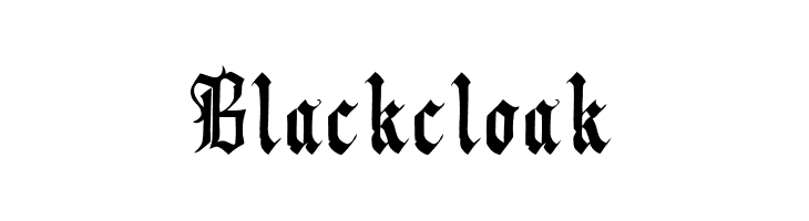 Blackcloak  font caratteri gratis