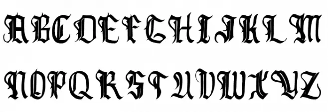 Blackcloak Polices MAJUSCULES