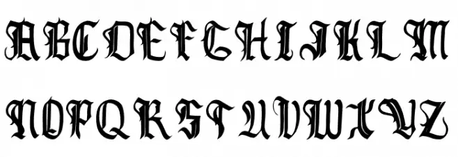 Blackcloak Font Litere mari