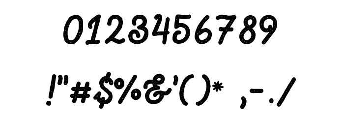 Blackcode Script Stamp Free for Font OTHER CHARS