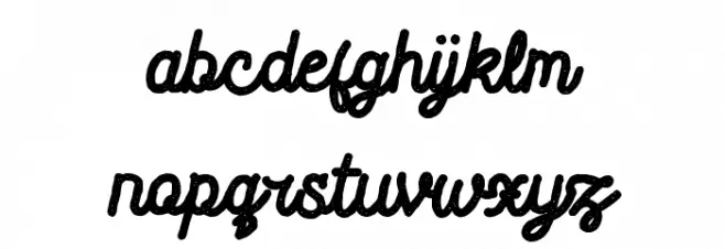 Blackcode Script Stamp Free for Шрифта строчной