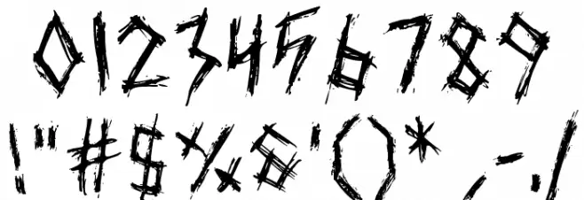 Blackcraft Font OTHER CHARS