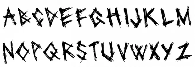 Blackcraft Font Litere mari