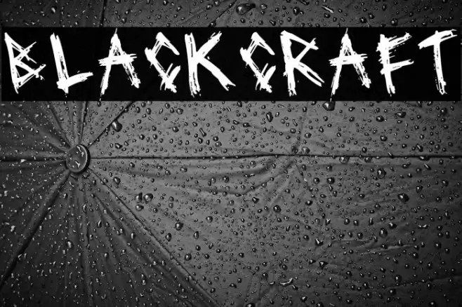Blackcraft Font examples
