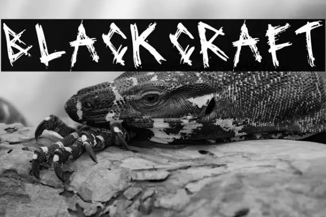 Blackcraft Font examples