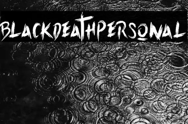 Blackdeath-Personal Font examples