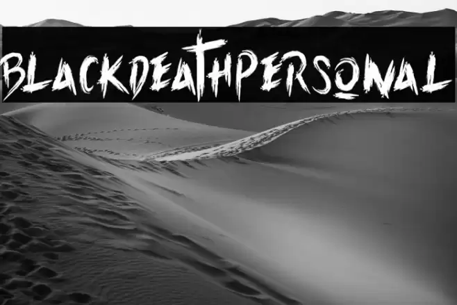 Blackdeath-Personal Font examples
