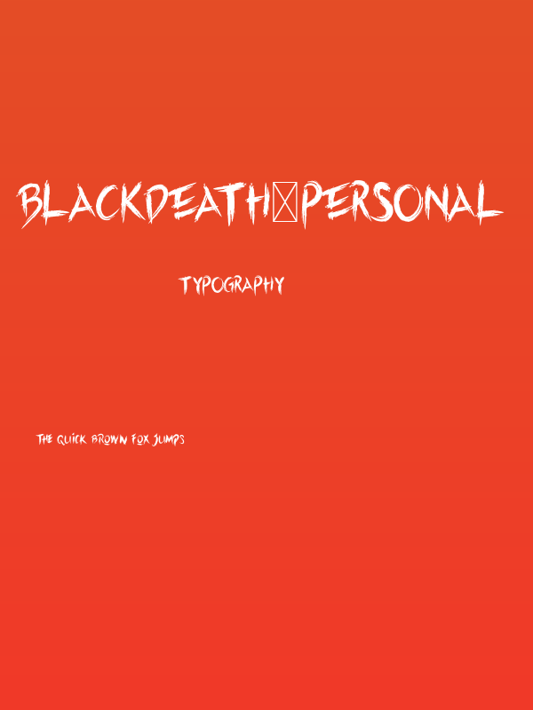 Blackdeath-Personal Poster