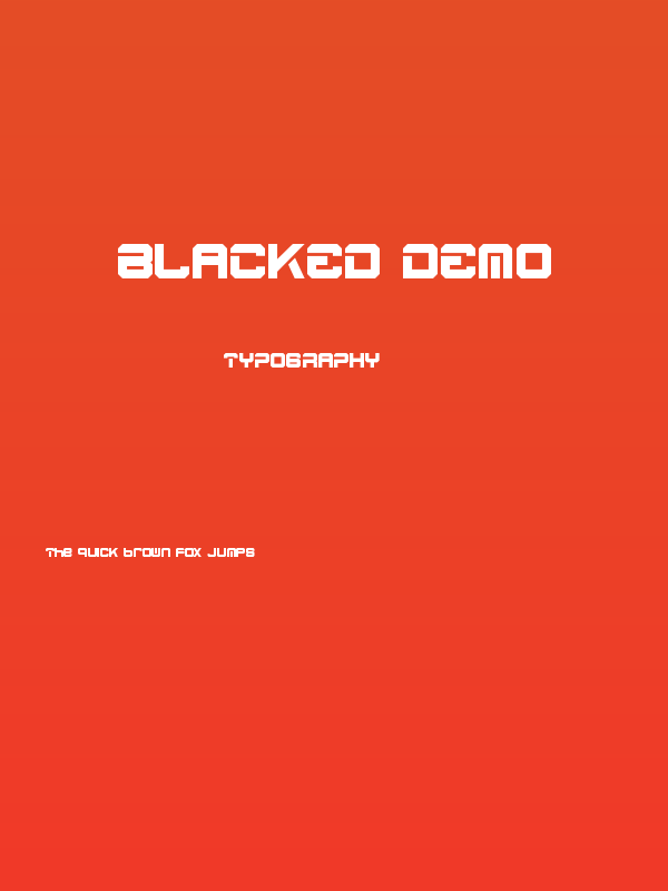 Blacked Demo Poster
