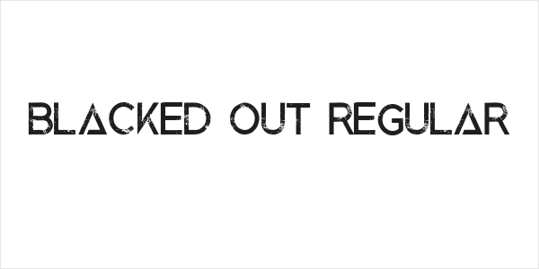 Blacked Out Regular Logo