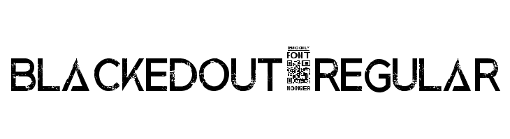 BlackedOut-Regular  Fuentes Gratis Descargar