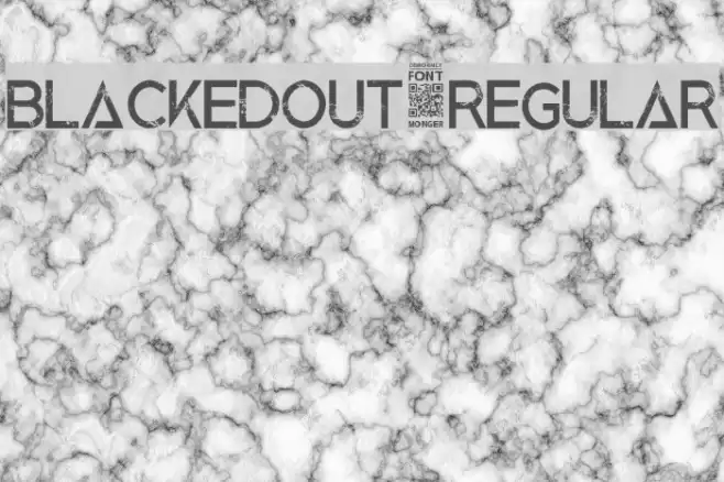 BlackedOut-Regular Fuentes examples