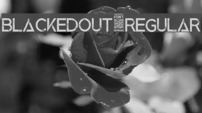 BlackedOut-Regular Fuentes examples