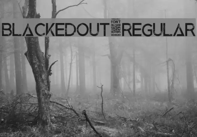 BlackedOut-Regular Fuentes examples