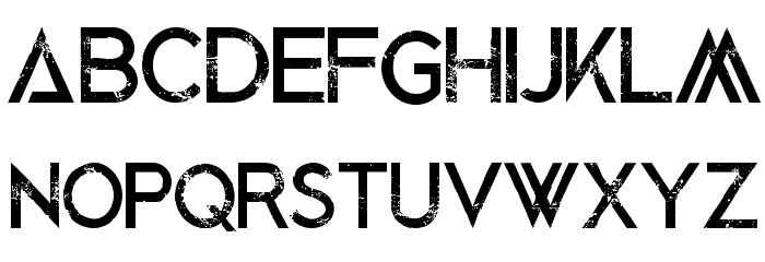 BlackedOut-Regular Font LOWERCASE