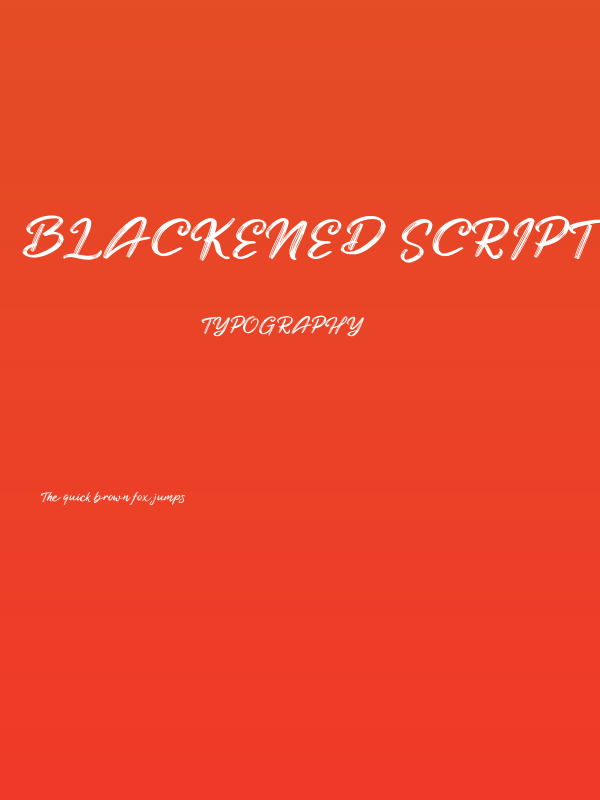 Blackened Script Demo Poster