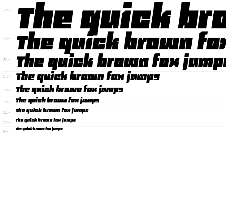 Blackentina 4F Italic Waterfall