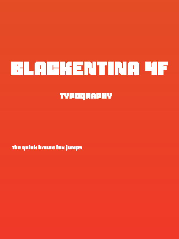Blackentina 4F Poster