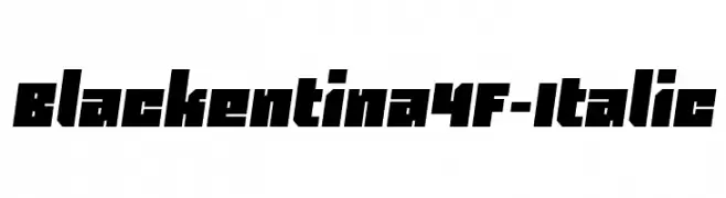 Blackentina4F-Italic  Descarca Fonturi Gratis