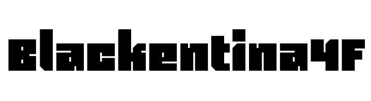 Blackentina4F Font