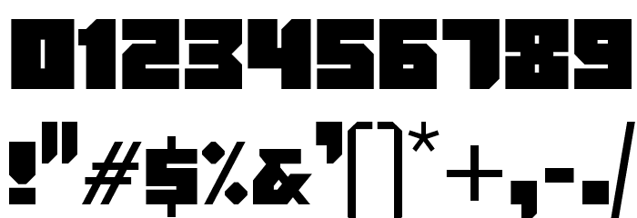 Blackentina4F Font OTHER CHARS