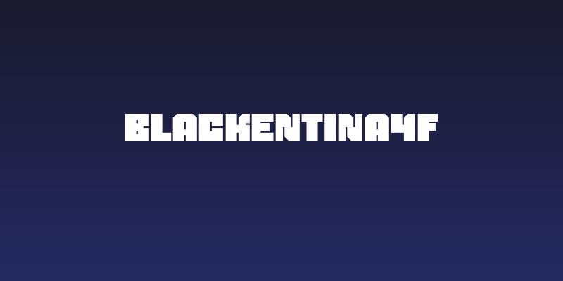 Blackentina4F Social Header
