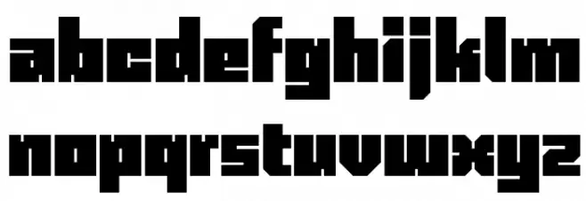 Blackentina4F Caratteri MINUSCOLO