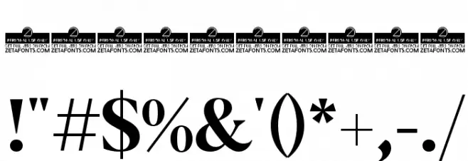 Blacker Display Bold Font OTHER CHARS