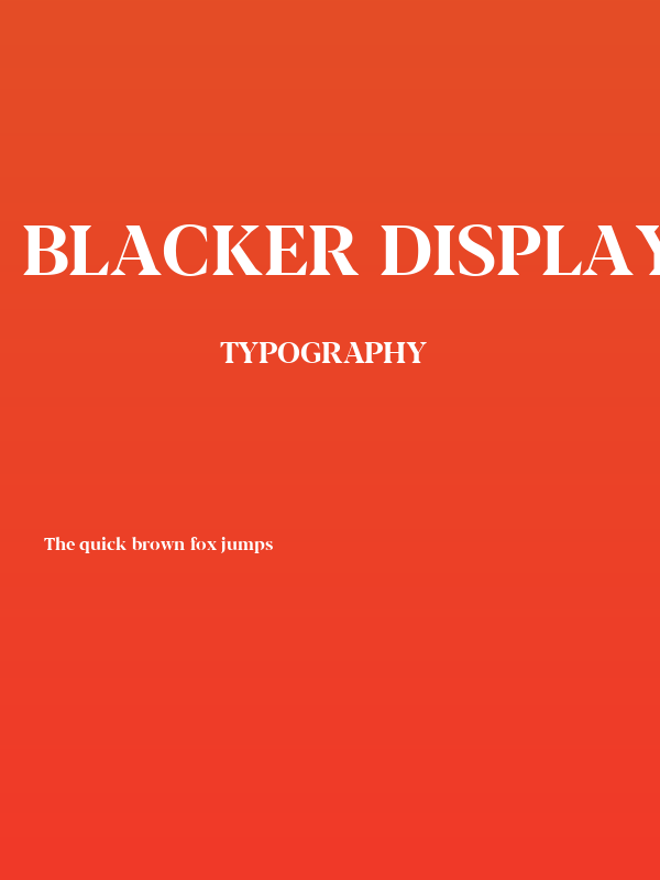 Blacker Display Bold Poster