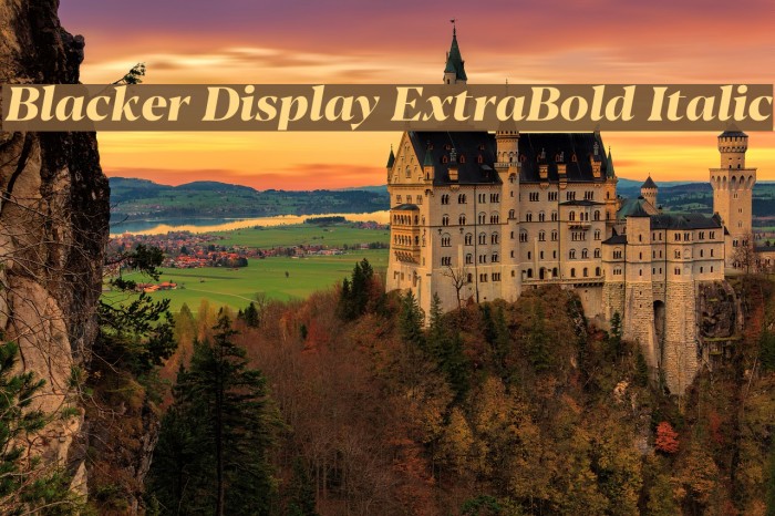 Blacker Display ExtraBold Italic Example 2