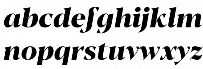 Blacker Display ExtraBold Italic フォント 小文字