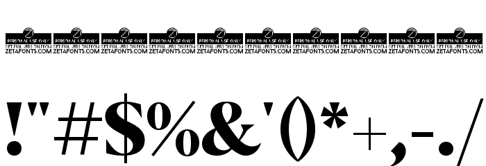 Blacker Display ExtraBold Font OTHER CHARS