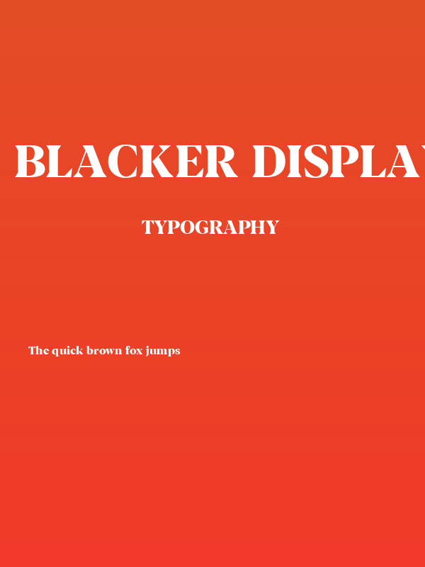 Blacker Display ExtraBold Poster