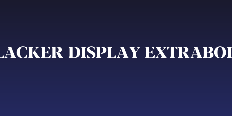 Blacker Display ExtraBold Social Header