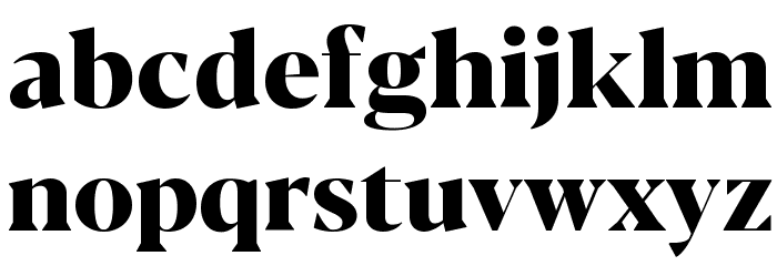 Blacker Display ExtraBold Font LOWERCASE