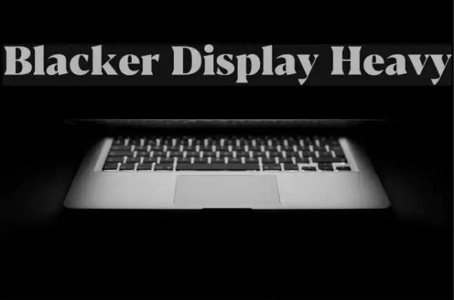 Blacker Display Heavy Font examples