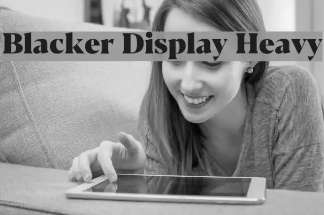 Blacker Display Heavy Font examples