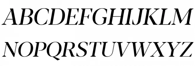 Blacker Display Italic Font Litere mari
