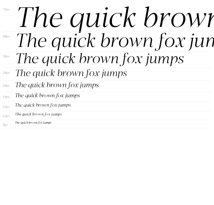 Blacker Display Light Italic Waterfall