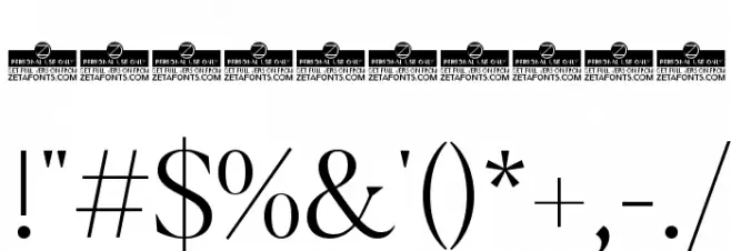 Blacker Display Light Font OTHER CHARS