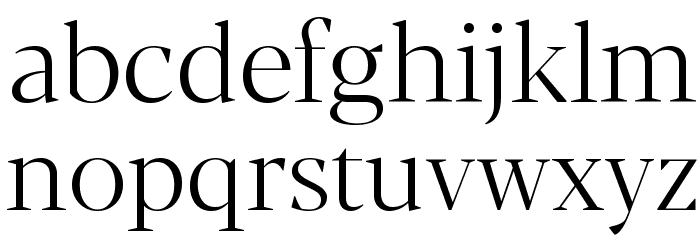 Blacker Display Light Font LOWERCASE