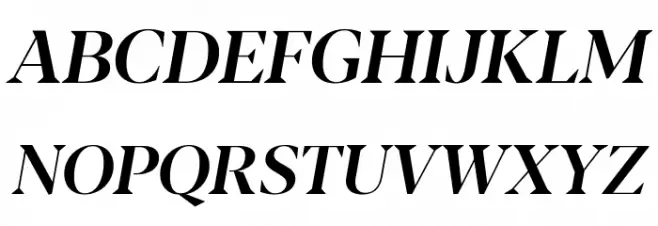 Blacker Display Medium Italic फ़ॉन्ट अपरकेस