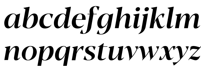 Blacker Display Medium Italic Font LOWERCASE