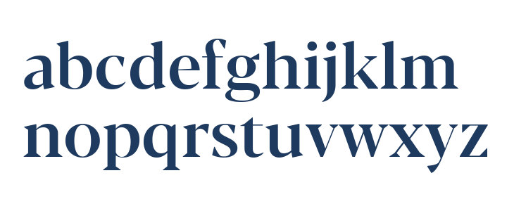 Blacker Display Medium Lowercase