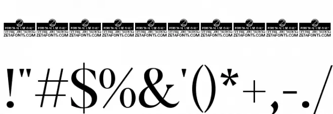 Blacker Display Regular Font OTHER CHARS