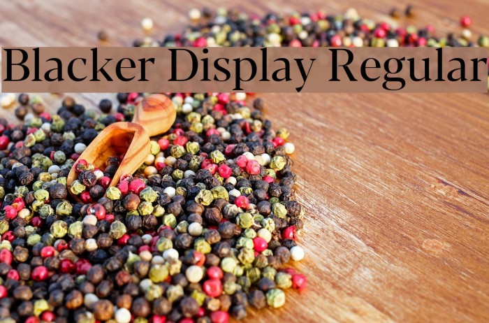 Blacker Display Regular Example 3